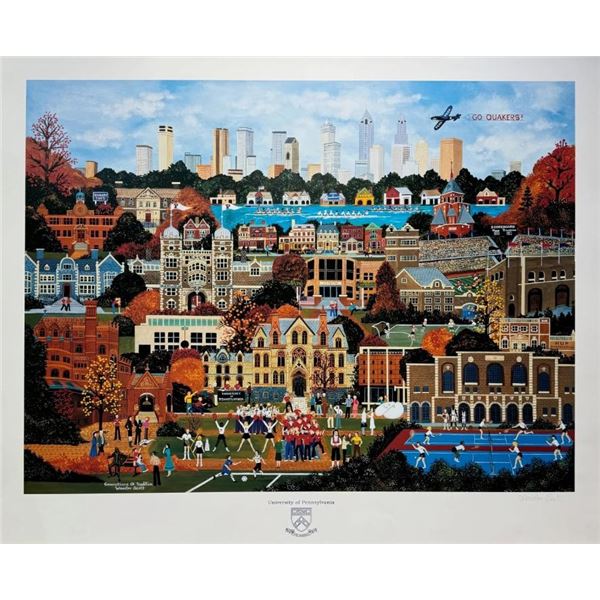 Jane Wooster Scott University Of Pennsylvania Generations Hand Signed Lithograph