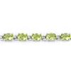 Image 3 : Plated Rhodium 8.61ctw Peridot Bracelet
