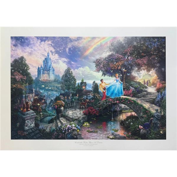 Thomas Kinkade CINDERELLA Hand Signed Limited Edition Lithograph