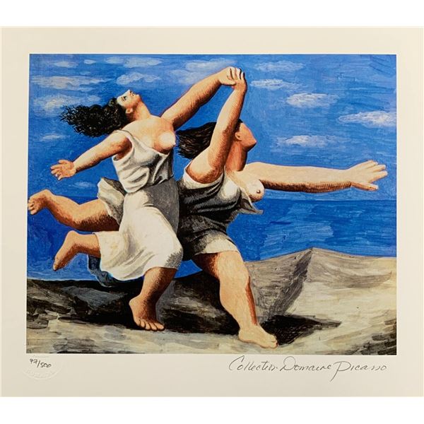 Pablo Picasso RUNNING ON THE BEACH Estate Signed Limited Edition Giclee