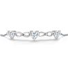 Image 2 : Plated Rhodium 1.64ctw Moissanite Bracelet