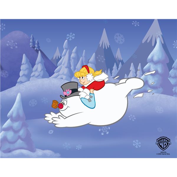 FROSTY THE SNOWMAN FLYING Limited Edition Sericel