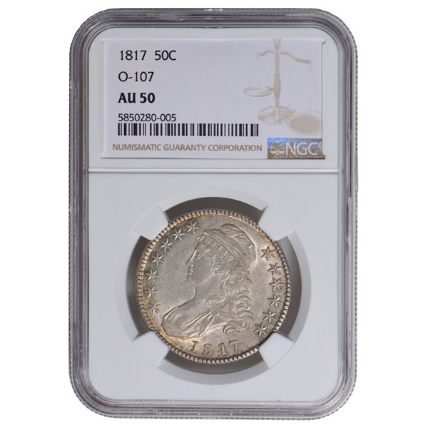 1817 Capped Bust Half Dollar NGC AU50
