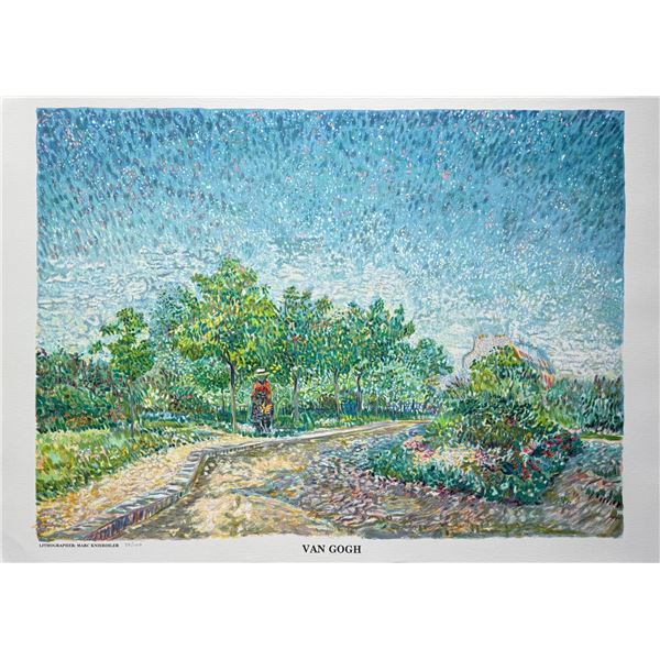 VINCENT VAN GOGH Voyer D’Argenson Park Limited Edition Lithograph
