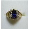 Image 1 : Sapphire & Diamond Ring  - 2.2 Carat Total Weight