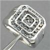 Image 1 : Men's 2 ctw Genuine Black Diamond Ring