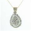 Image 1 : 1 ctw Diamond Pedant & Chain Necklace in Gold