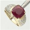 Image 1 : 3 ctw Ruby & Diamond Ring in Gold Ring
