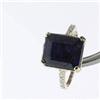 Image 1 : 7.06 ctw Genuine Sapphire & Diamond Ring