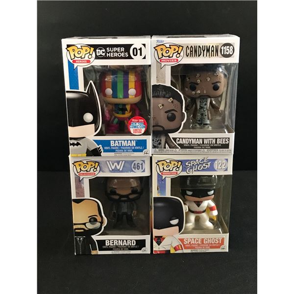 LOT OF 4 FUNKO POPS IN ORIGINAL PACKAGING