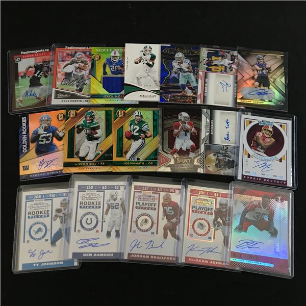 LOT OF NFL TRADING CARDS - INCLUDING ROOKIES AND SIGNED
