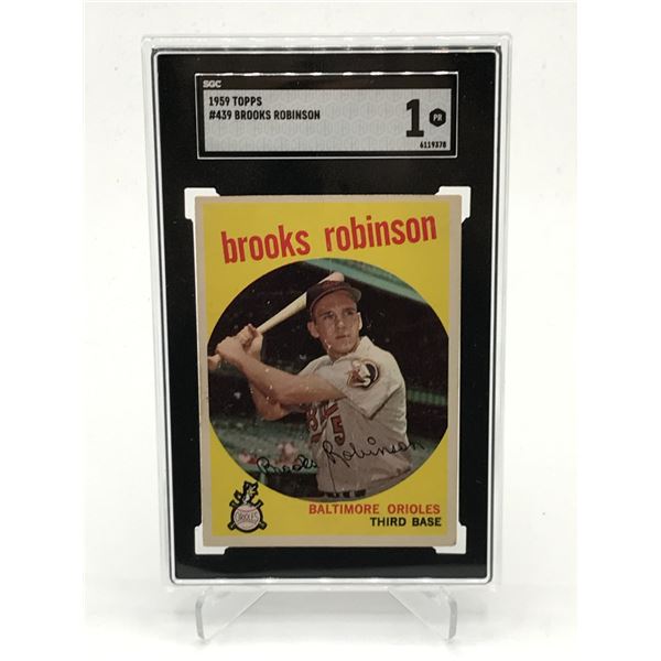 1959 TOPPS BROOKS ROBINSON TRADING CARD - SGC GRADE 1