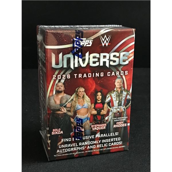 2026 TOPPS WWE UNIVERSE SEALED TRADING CARD BOX LOOK FOR AUTOS AND RELICS