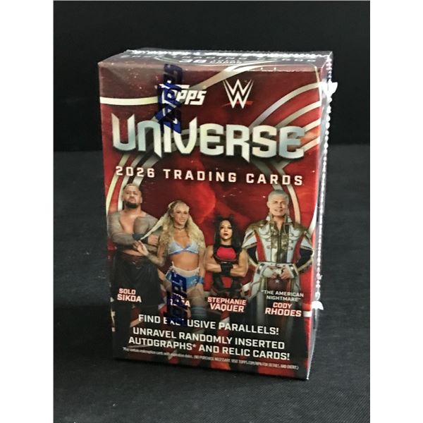 2026 TOPPS WWE UNIVERSE SEALED TRADING CARD BOX LOOK FOR AUTOS AND RELICS