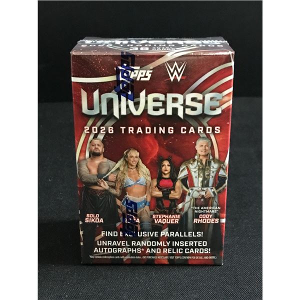 2026 TOPPS WWE UNIVERSE SEALED TRADING CARD BOX LOOK FOR AUTOS AND RELICS