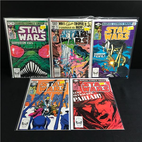 LOT OF 5 STAR WARS COMICS - MARVEL COMICS