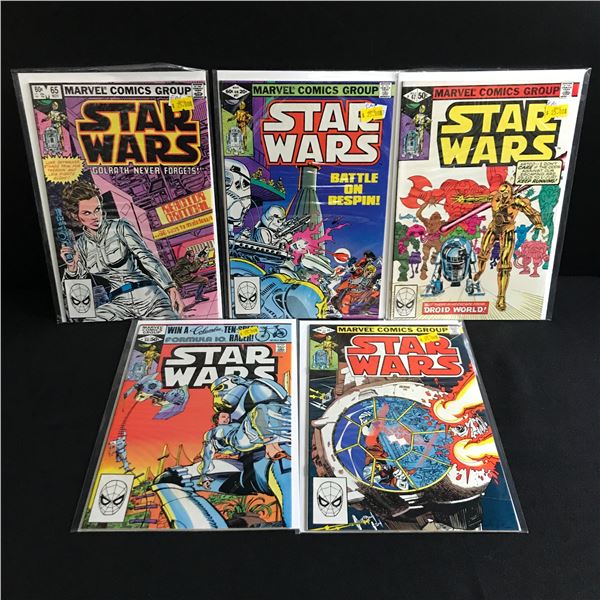 LOT OF 5 STAR WARS COMICS - MARVEL COMICS