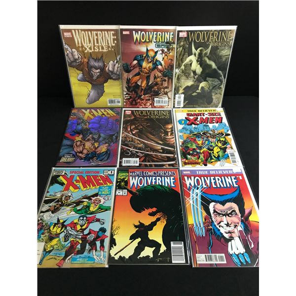 LOT OF 9 COMICS FEATURING WOLVERINE - MARVEL COMICS