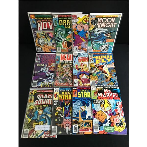 LOT OF 12 MIXED TITLE COMICS - MARVEL & DC