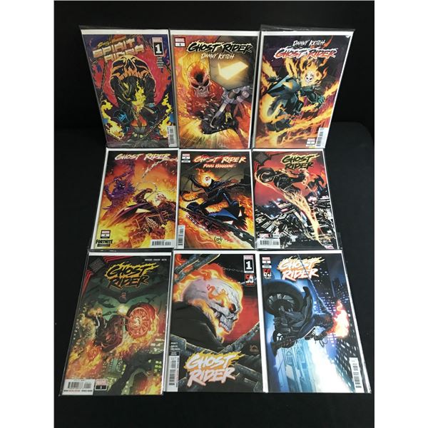LOT OF 9 GHOST RIDER COMICS - MARVEL COMICS