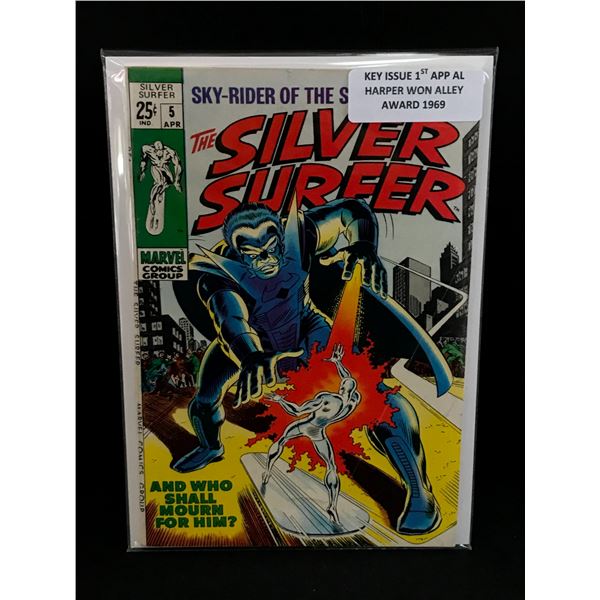 THE SILVER SURFER NO.5 1ST APP AL HARPER - MARVEL COMICS