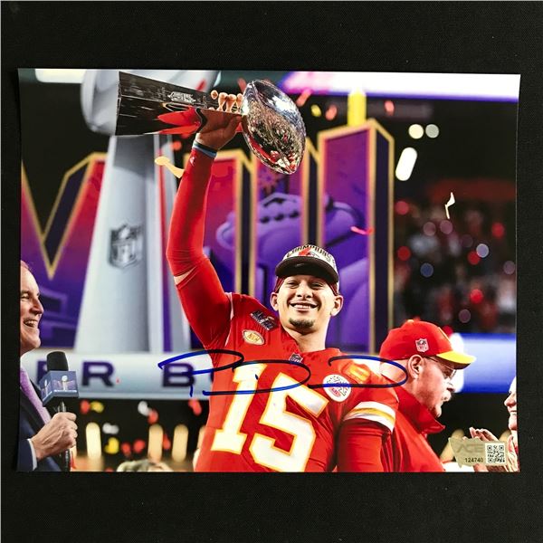 PATRICK MAHOMES SIGNED SUPERBOWL 8X10 - ACE COA