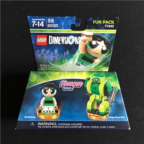 SEALED AND RETIRED LEGO POWERPUFF GIRLS DIMENSIONS FUN PACK SET IN ORIGINAL PACKAGING