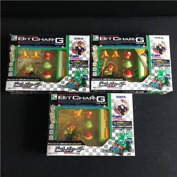 LOT OF 3 MARIO BROS REMOTE CONTROL BIT CHAR-G SETS IN ORIGINAL PACKAGING