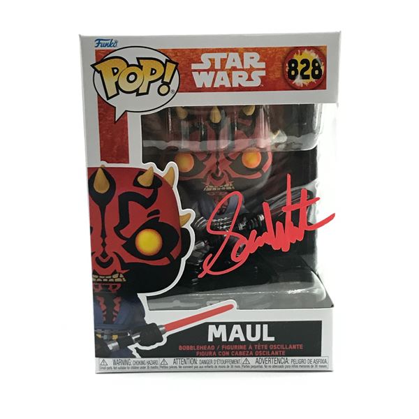 SAM WITWER SIGNED DARTH MAUL STAR WARS FUNKO POP - WWOC COA