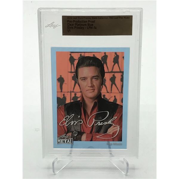2024 LEAF ELVIS PRESLEY COLLECTION 1/1 PRE PRODUCTION PROOF TRADING CARD