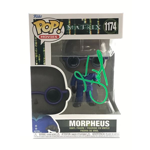 LAWRENCE FISHBURNE SIGNED MORPHEUS MATRIX FUNKO POP - ACE COA