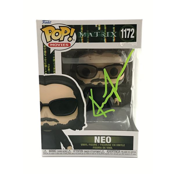 KEANU REEVES SIGNED NEO MATRIX FUNKO POP - HOLLYWOOD COA