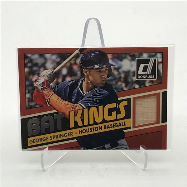 2015 PANINI DONRUSS BASEBALL GEORGE SPRINGER BAT KINGS PATCH TRADING CARD