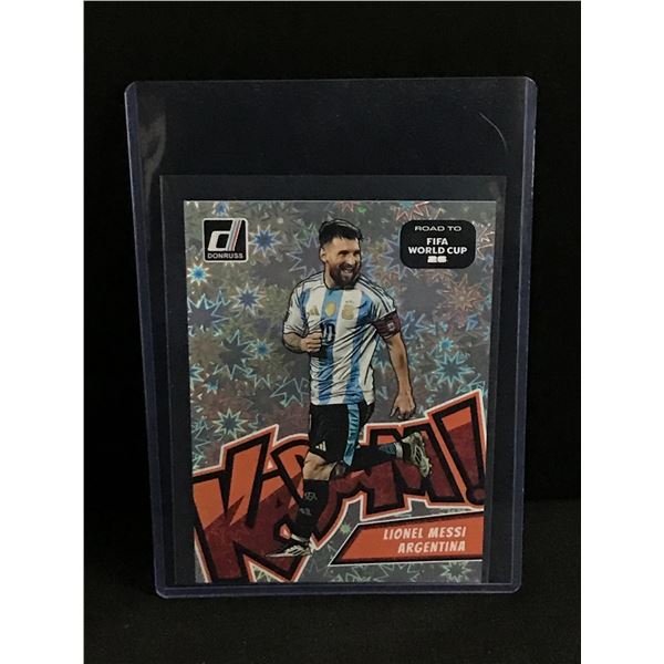 PANINI ROAD TO FIFA WORLD CUP LIONEL MESSI KABOOM TRADING CARD JUMBO