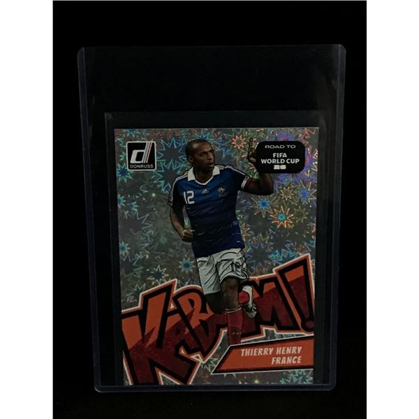 PANINI ROAD TO FIFA WORLD CUP THEIRRY HENRY KABOOM TRADING CARD JUMBO