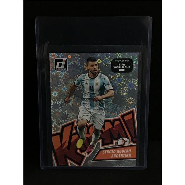 PANINI ROAD TO FIFA WORLD CUP SERGIO AGUERO KABOOM TRADING CARD JUMBO