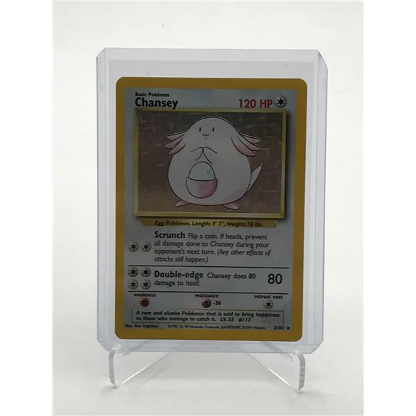 1999 POKEMON TCG CHANSEY TRADING CARD