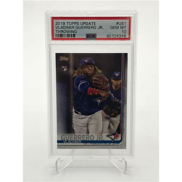 2019 TOPPS UPDATE VLADIMIR GUERRERO JR ROOKIE TRADING CARD - PSA GRADE 10