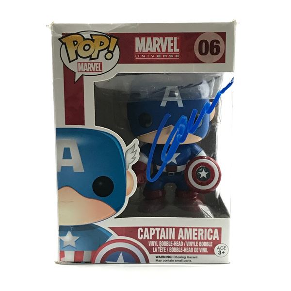 CHRIS EVANS SIGNED CAPTAIN AMERICA FUNKO POP - WWOC COA