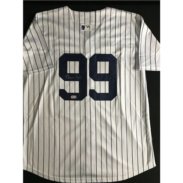 AARON JUDGE SIGNED NEY YORK YANKEES BASEBALL JERSEY - BECEKTT COA