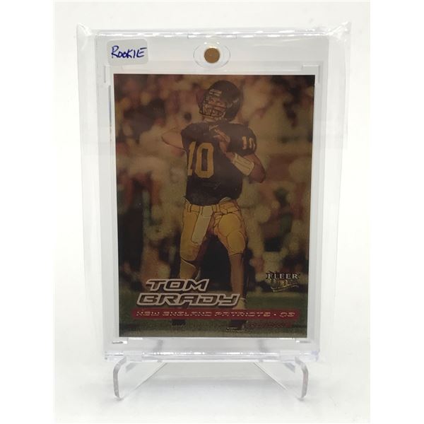 2000 FLEER TOM BRADY ROOKIE TRADING CARD