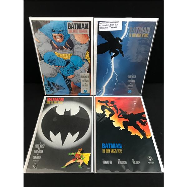 LOT OF 4 BATMAN DARK KNIGHTS GRAPHIC NOVELS ALL 1ST PRINTS - DC COMICS