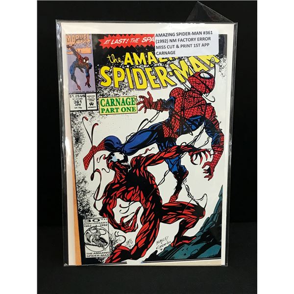 AMAZING SPIDERMAN #361 (1992) 1ST APP CARNAGE - MARVEL COMICS
