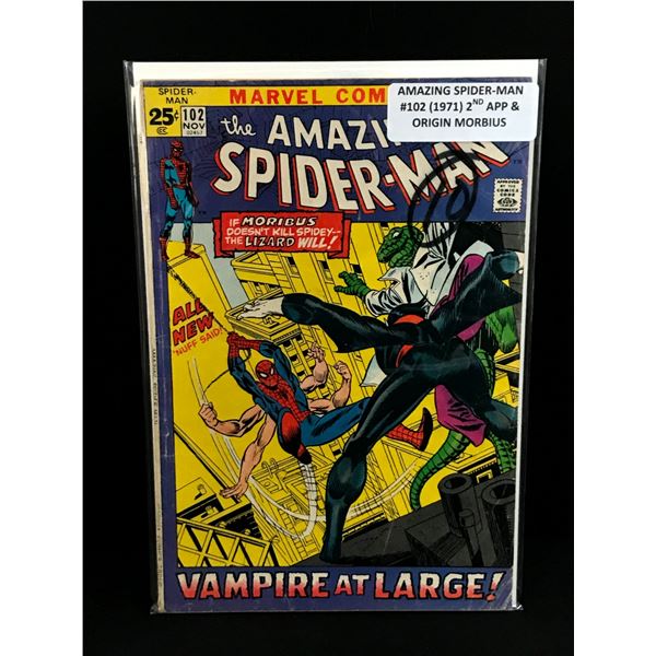 THE AMAZING SPIDERMAN #102 (1971) 2ND APP & ORIGIN OF MORBIUS - MARVEL COMICS