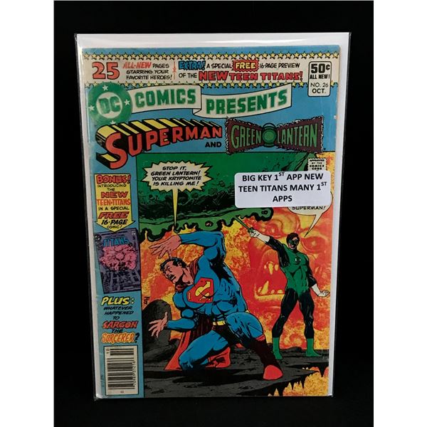 DC COMICS PRESENTS #26 MANY 1ST APPS - DC COMICS