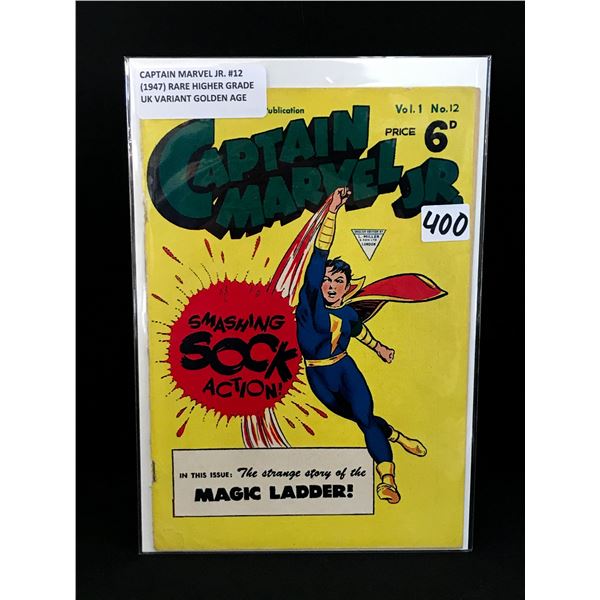 CAPTAIN MARVEL JR #12 (1947) UK EDITION - A FAWCETT PUBLICATION