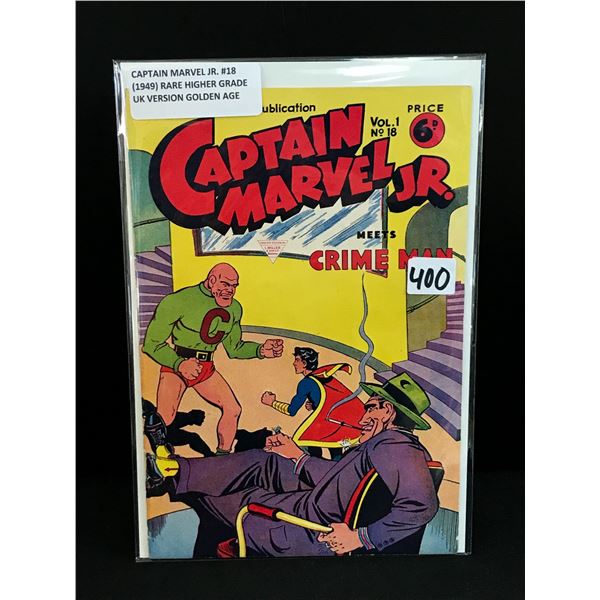 CAPTAIN MARVEL JR #18 (1949) UK EDITION - A FAWCETT PUBLICATION
