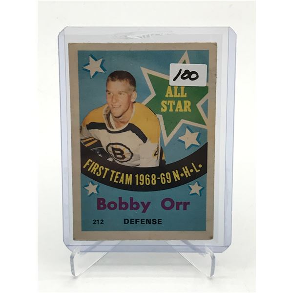 1969-70 OPC BOBBY ORR FIRST TEAM ALL STAR HOCKEY TRADING CARD
