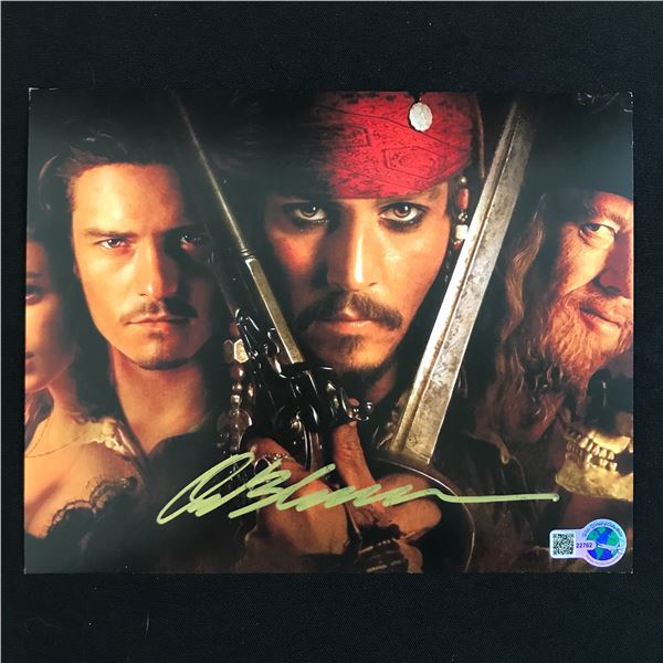 ORLANDO BLOOM SIGNED PIRATES OF THE CARIBBEAN 8X10 - WWOC COA
