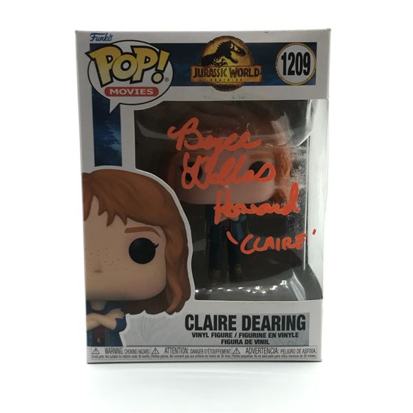 BRYCE DALLAS HOWARD SIGNED CLAIRE DEARING JURASSIC PARK FUNKO POP - WWOC COA